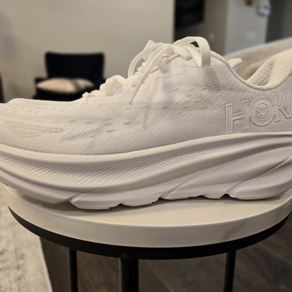 Hoka All-White Athletic Sneakers
